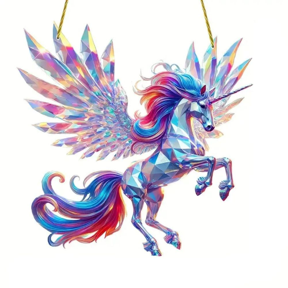 Crystal Pegasus Unicorn Wings Suncatcher