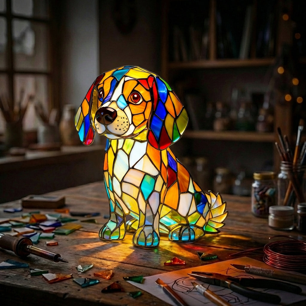 Dachshund Sitting Lamp