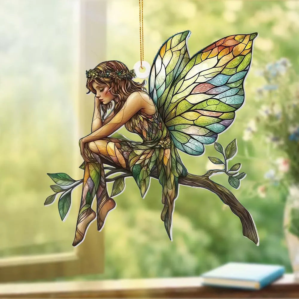 Garden Fairy Branch Suncatcher