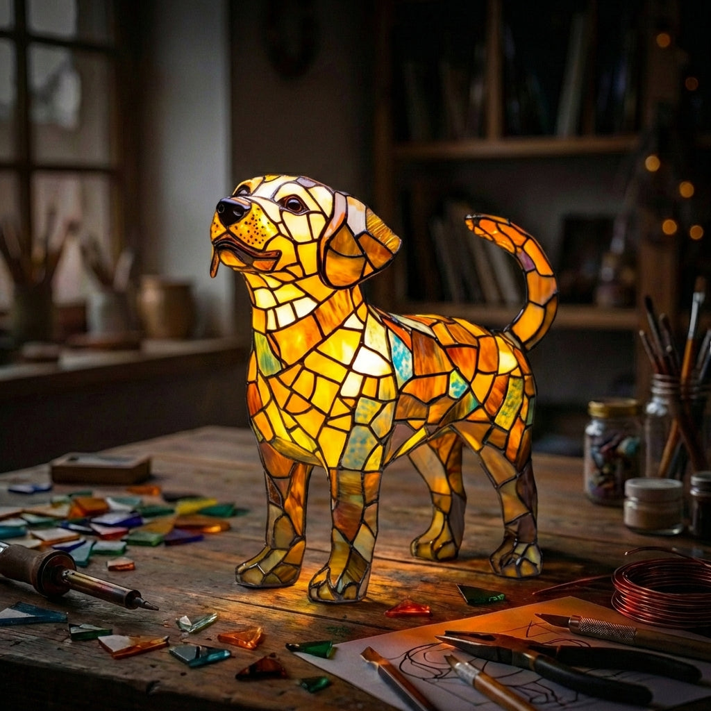 Labrador Standing Lamp