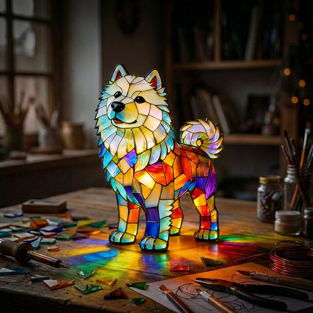 Eskimo Dog Standing Lamp