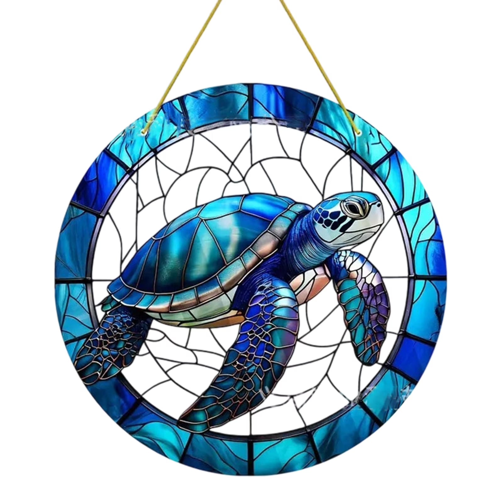 Teal Tortoise Shell Suncatcher