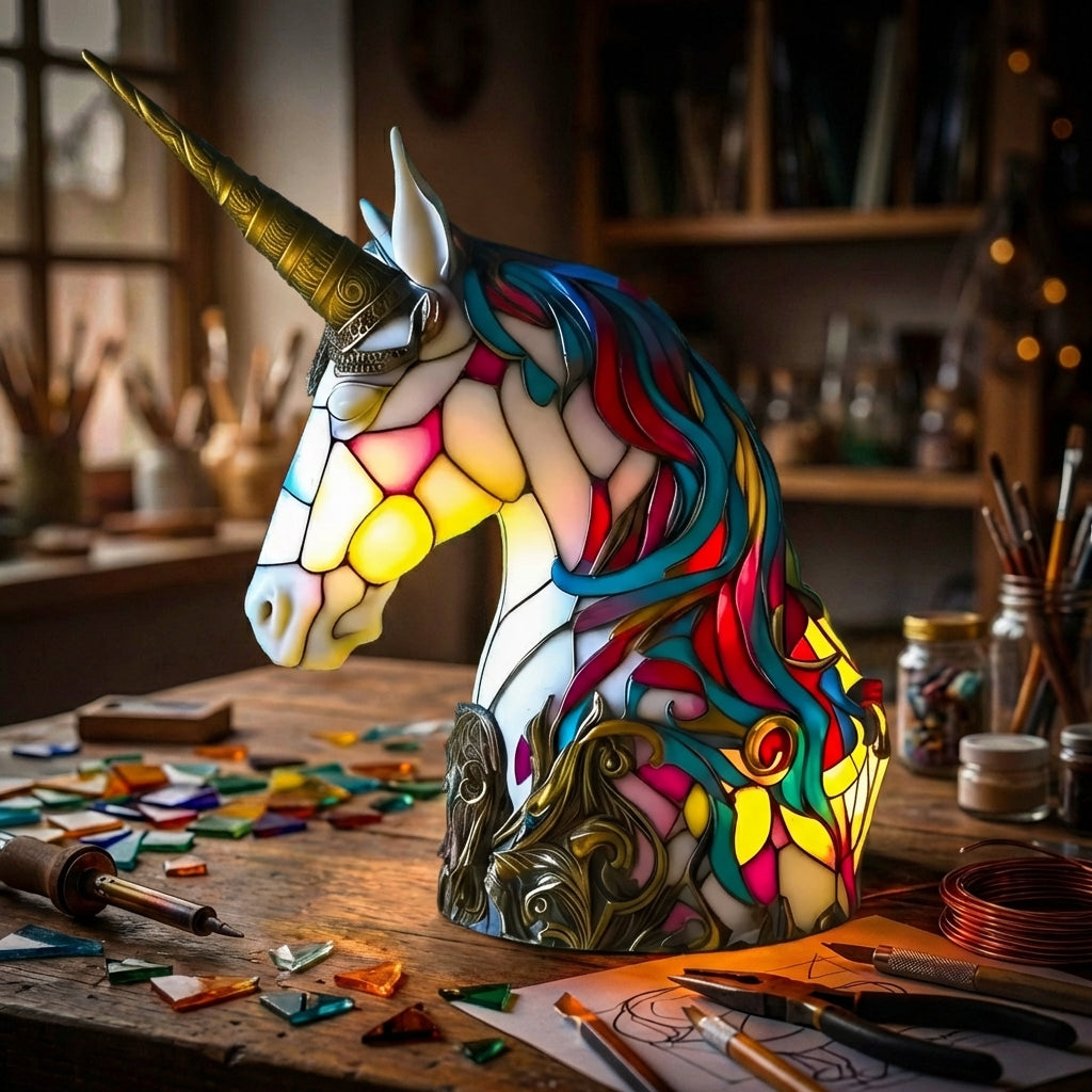 Unicorn Head Lamp